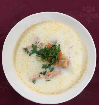 Уха северная со-сливками